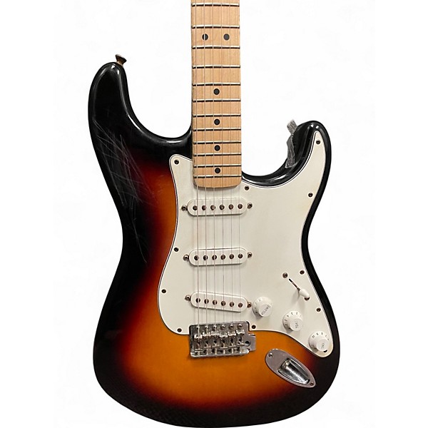 Used 2006 Fender STANDARD SERIES STRATOCASTER 3 Color Sunburst Solid Body Electric Guitar