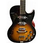 Vintage 1960s Truetone Speed Demon Sunburst Solid Body Electric Guitar