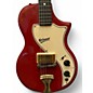 Vintage 1960s Supro Belmont Red Solid Body Electric Guitar