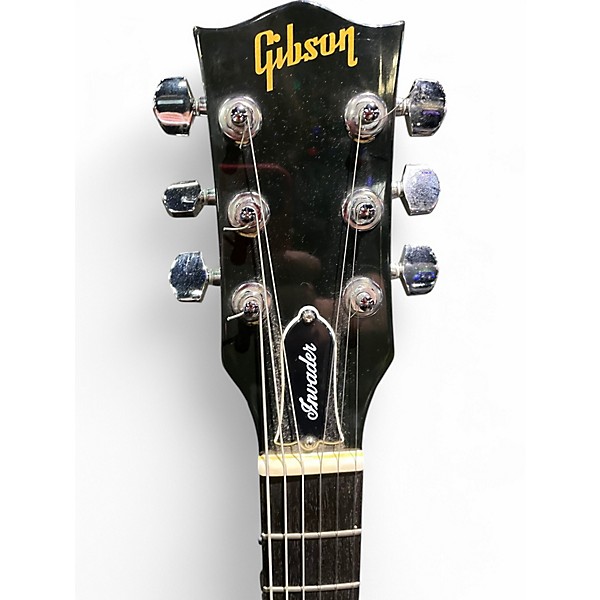 Used Gibson Invader Les Paul Black Solid Body Electric Guitar