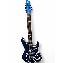 Used Mayones Setius GTM7 Blue and White Solid Body Electric Guitar