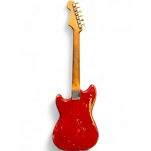 Vintage 1964 Fender Duo Sonic Mahogany Trans Cherry Solid Body Electric Guitar