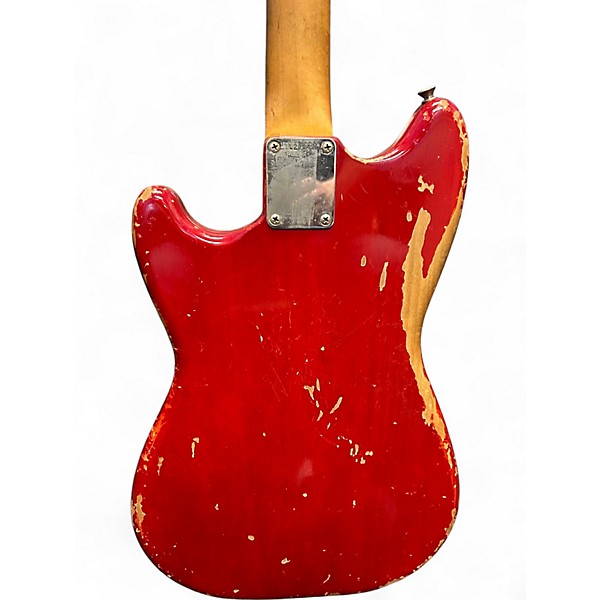 Vintage 1964 Fender Duo Sonic Mahogany Trans Cherry Solid Body Electric Guitar