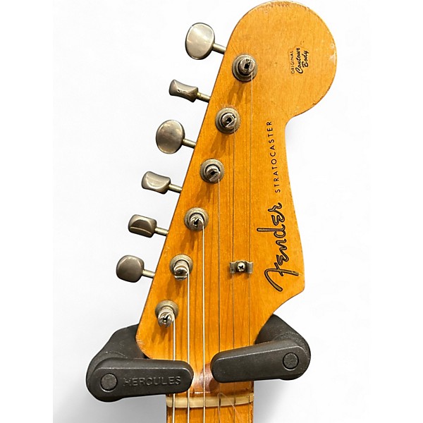 Vintage 1957 Fender Hardtail Stratocaster Sunburst Solid Body Electric Guitar
