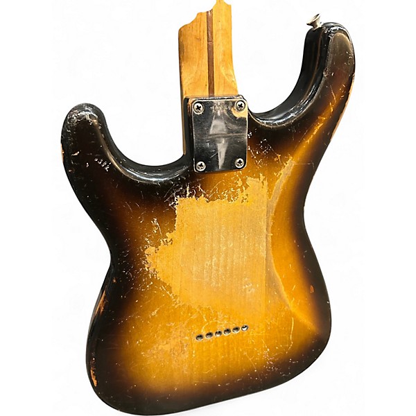 Vintage 1957 Fender Hardtail Stratocaster Sunburst Solid Body Electric Guitar