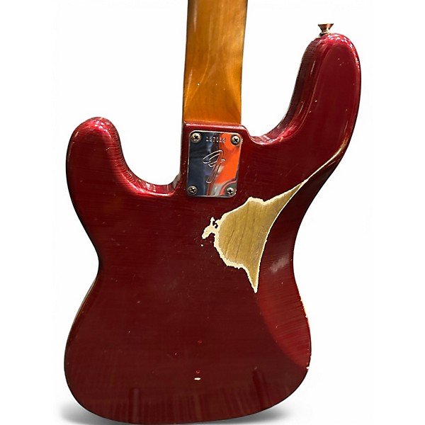 Vintage 1966 Fender Precision Bass Candy Apple Red Electric Bass Guitar