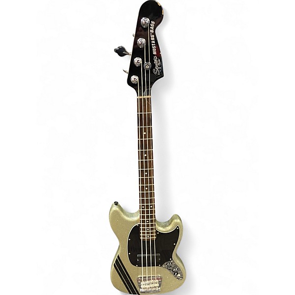 Used Squier Mikey Way Signature Mustang Silver Sparkle