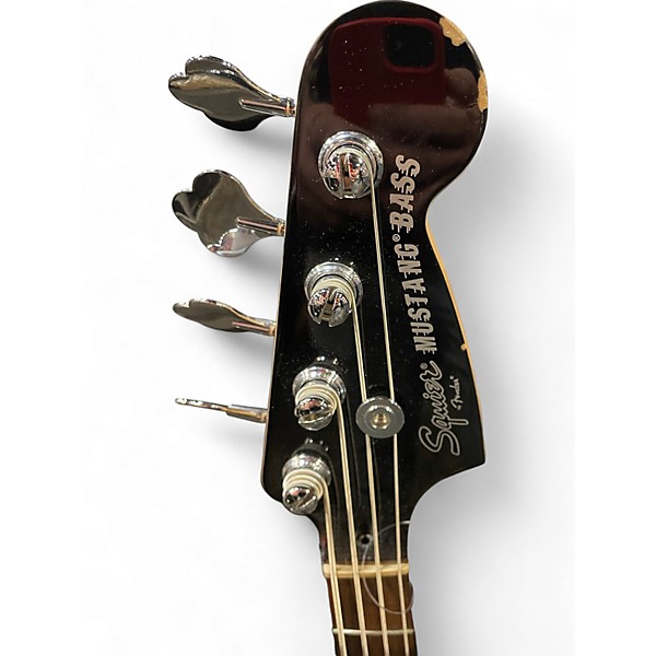 Used Squier Mikey Way Signature Mustang Silver Sparkle