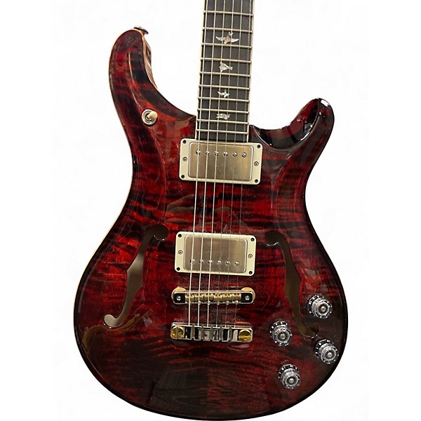 Used 2023 PRS McCarty 594 Hollowbody  FIRE RED BURST Hollow Body Electric Guitar