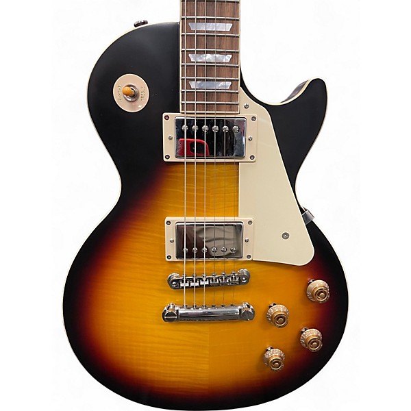 Used 2022 Epiphone Inspired by gibson custom shop Washed Bourbon Burst Solid Body Electric Guitar