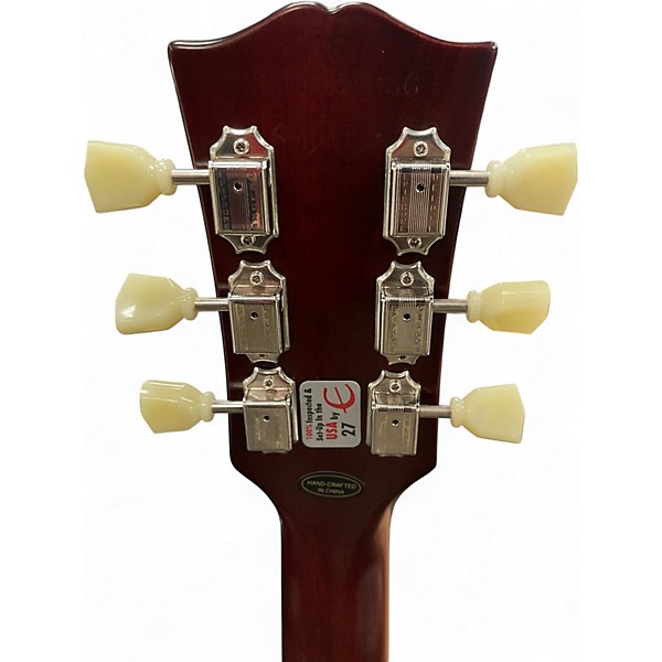 Used 2022 Epiphone Inspired by gibson custom shop Washed Bourbon Burst Solid Body Electric Guitar