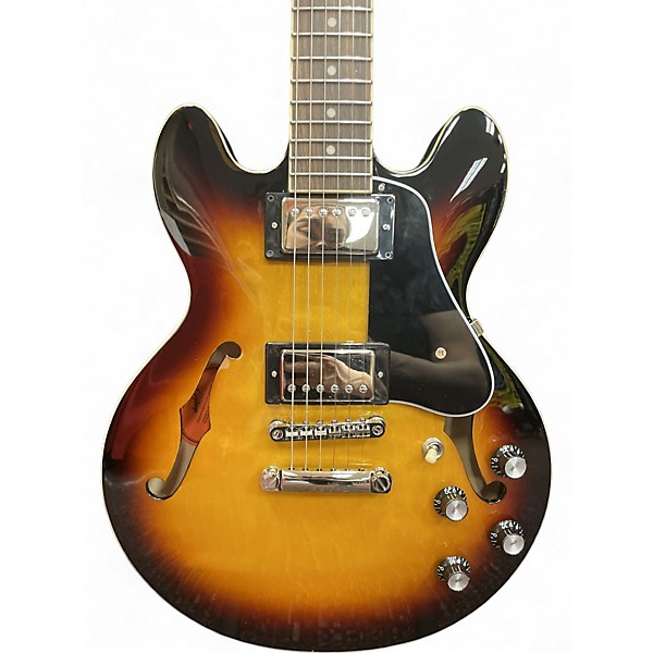 Used Epiphone ES339 2 Tone Sunburst Hollow Body Electric Guitar