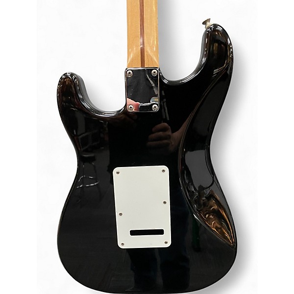 Used 2001 Fender Standard Stratocaster Black Solid Body Electric Guitar