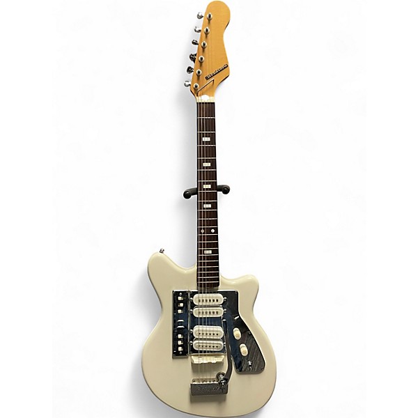 Vintage 1970s Bradford LG-140 White Solid Body Electric Guitar,New Products : American Fashion Style Bags On Sale