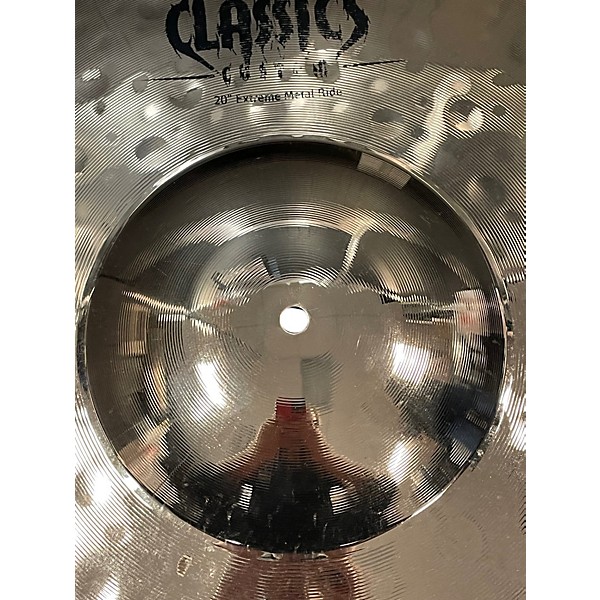 Used MEINL 14in CLASSICS CUSTOM EXTREME METAL HI HATS Cymbal