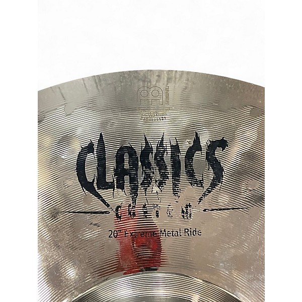 Used MEINL 14in CLASSICS CUSTOM EXTREME METAL HI HATS Cymbal