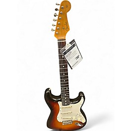 Vintage 1992 Fender Stratocaster 3 Color Sunburst Solid Body Electric Guitar