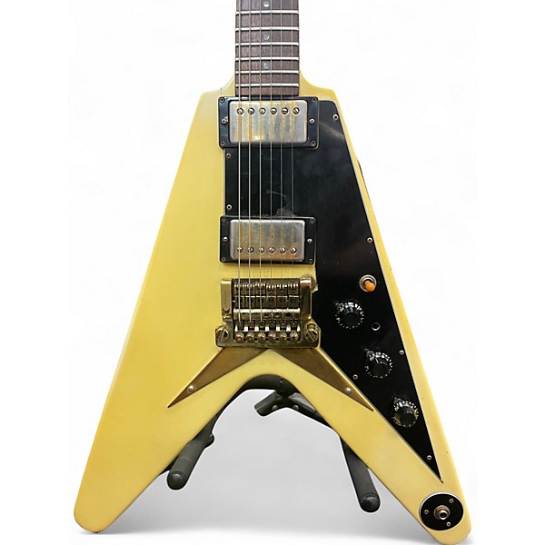Used 1983 Gibson Flying V Korina White Solid Body Electric Guitar
