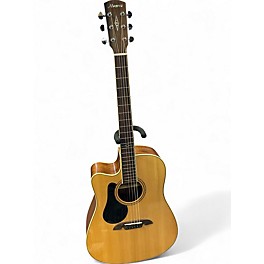 Used Alvarez AD60Lce Natural Acoustic Electric Guitar