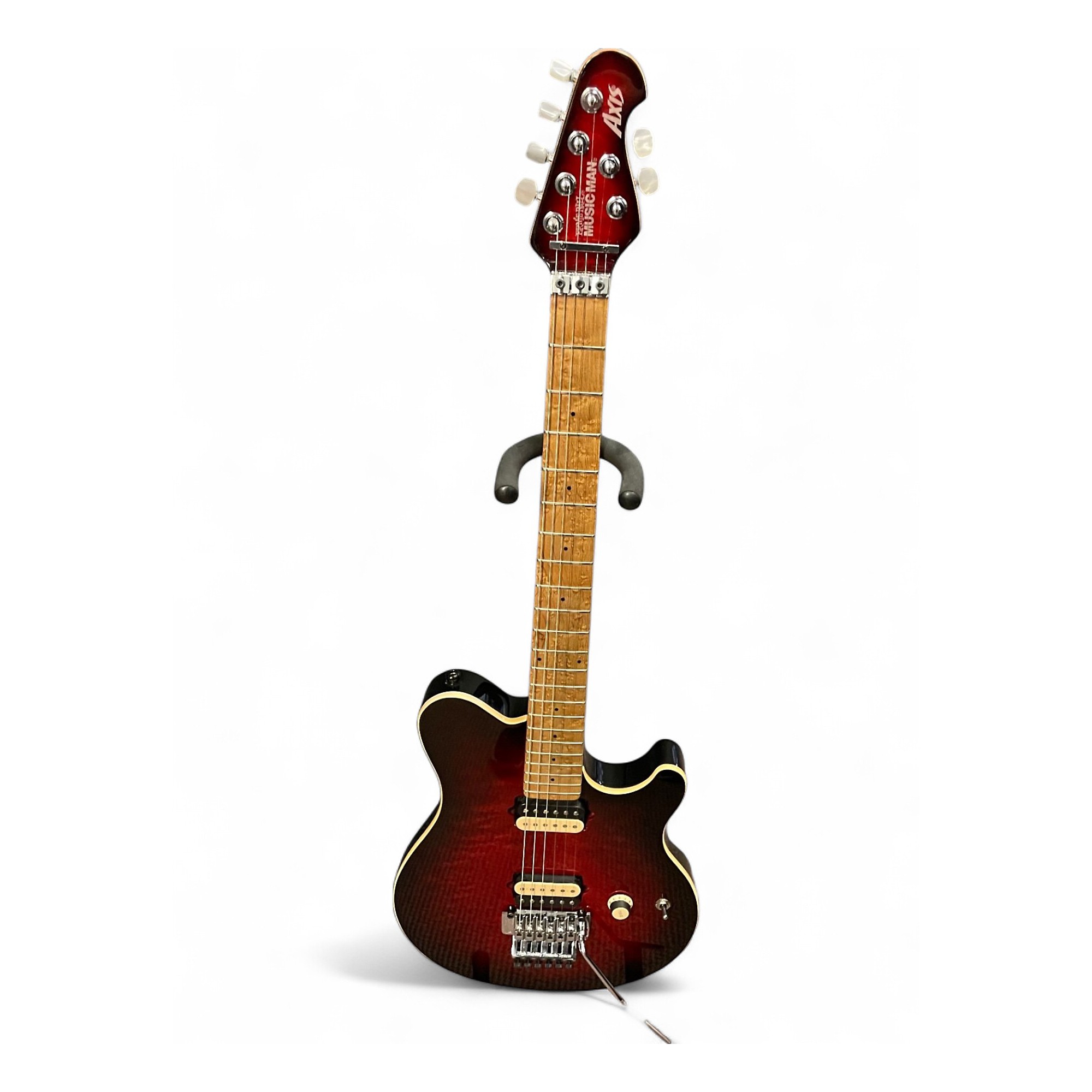 Used Ernie Ball Music Man Axis BLACK CHERRY BURST Solid Body