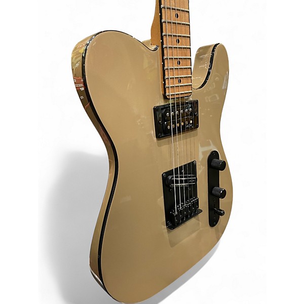 Used Squier Vintage Modified Telecaster Custom Left Handed Gold Electric Guitar