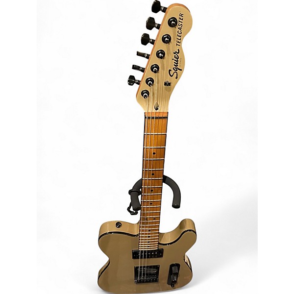 Used Squier Vintage Modified Telecaster Custom Left Handed Gold Electric Guitar
