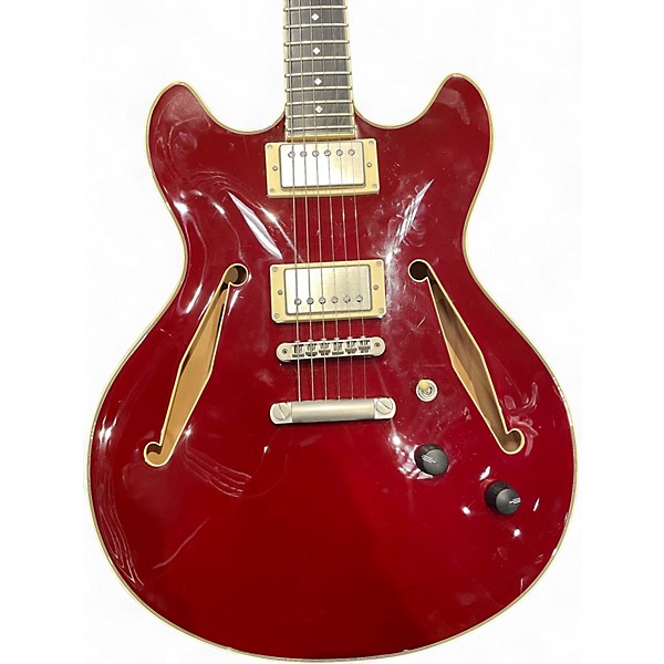 Used D'Angelico EXCEL DC TOUR Wine Red Hollow Body Electric Guitar