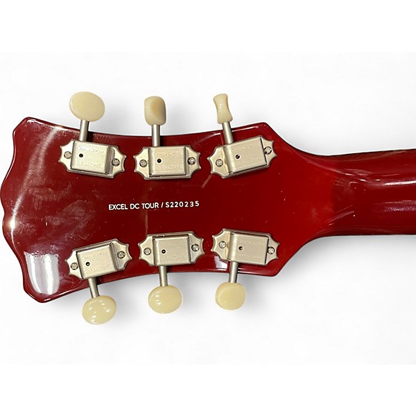 Used D'Angelico EXCEL DC TOUR Wine Red Hollow Body Electric Guitar