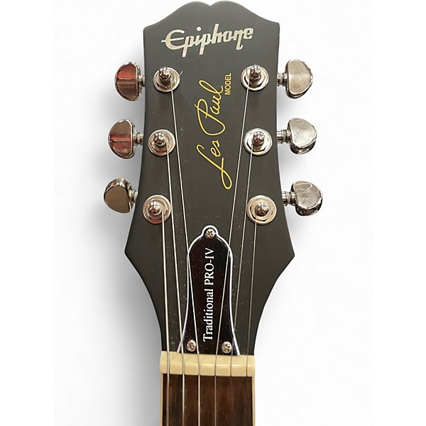 Used Epiphone Les Paul Traditional Pro IV WORN WINE RED Solid Body Electric Guitar