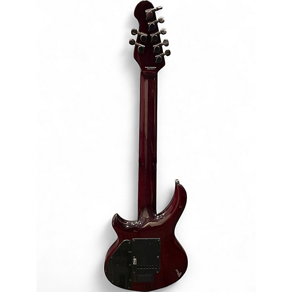 Used Sterling by Music Man Majesty with DiMarzio Pickups 7 String Royal Red Solid Body Electric Guitar