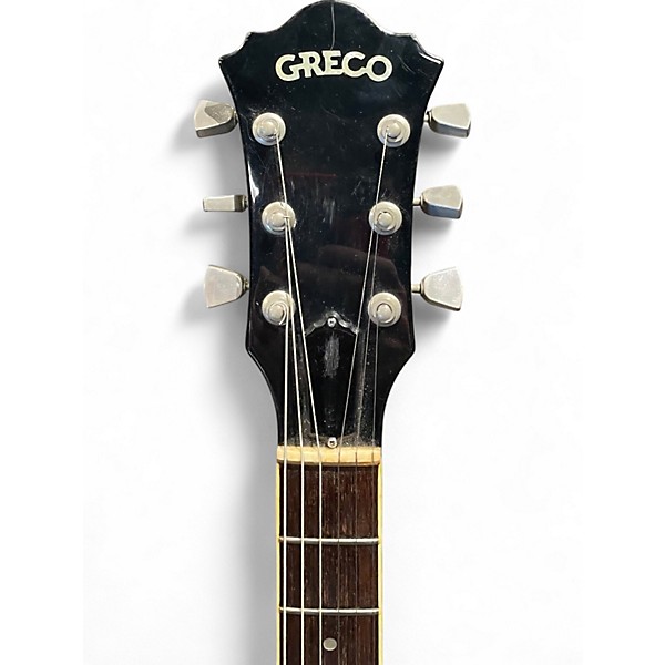 Vintage 1970s Greco SUPERVIEW Walnut Hollow Body Electric Guitar