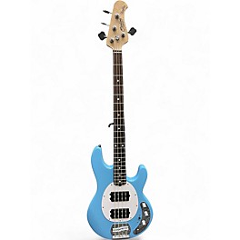 Used Sterling by Music Man Ray4 HH Chopper Blue Electric Bass Guitar