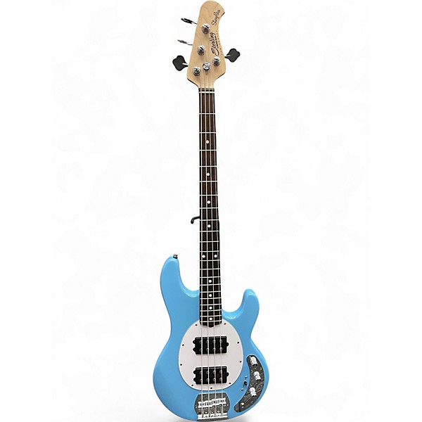 Used Sterling by Music Man Ray4 HH Chopper Blue Electric Bass Guitar