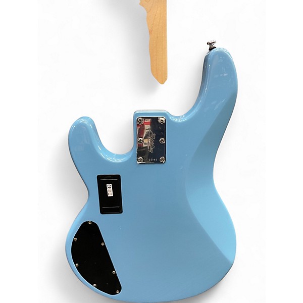 Used Sterling by Music Man Ray4 HH Chopper Blue Electric Bass Guitar