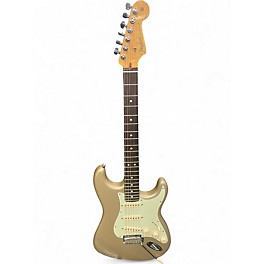 Used 2015 Fender American Standard Stratocaster Shoreline Gold Solid Body Electric Guitar