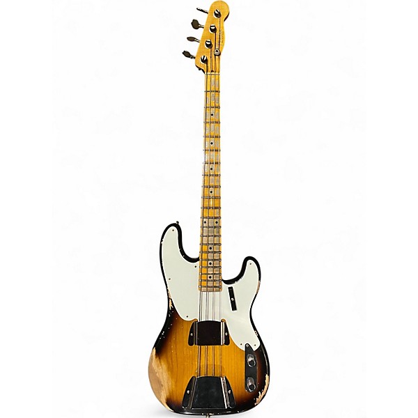 Used Fender CUSTOM SHOP 1954 HEAVY RELIC LIMITED EDTITION P BASS 2 Tone Sunburst Electric Bass Guitar