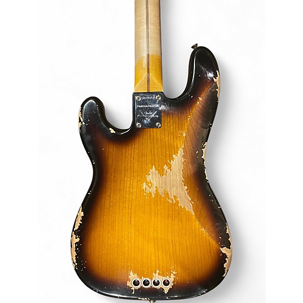 Used Fender CUSTOM SHOP 1954 HEAVY RELIC LIMITED EDTITION P BASS 2 Tone Sunburst Electric Bass Guitar