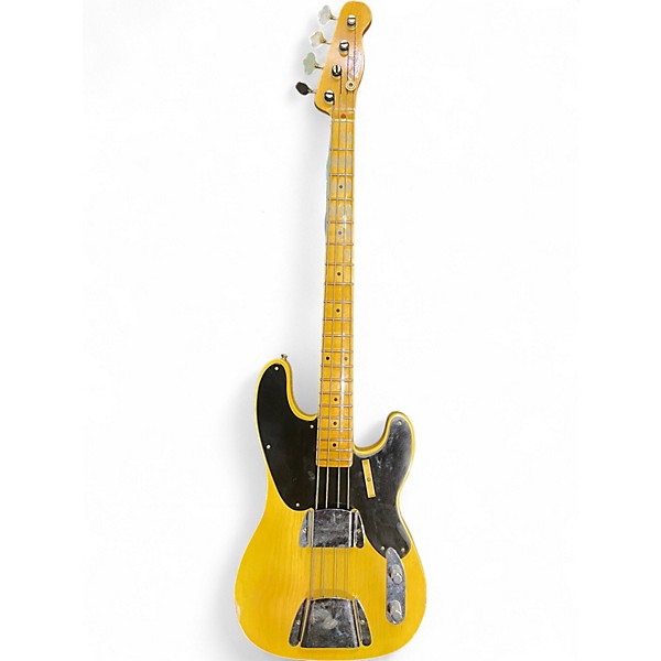 Used Fender CUSTOM SHOP 1951 P BASS RELIC "OVAL C" NECK Butterscotch Electric Bass Guitar