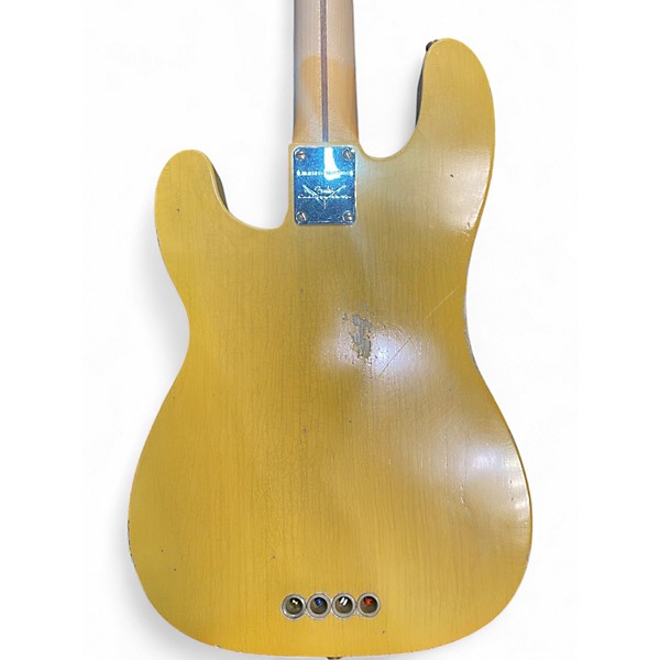 Used Fender CUSTOM SHOP 1951 P BASS RELIC "OVAL C" NECK Butterscotch Electric Bass Guitar