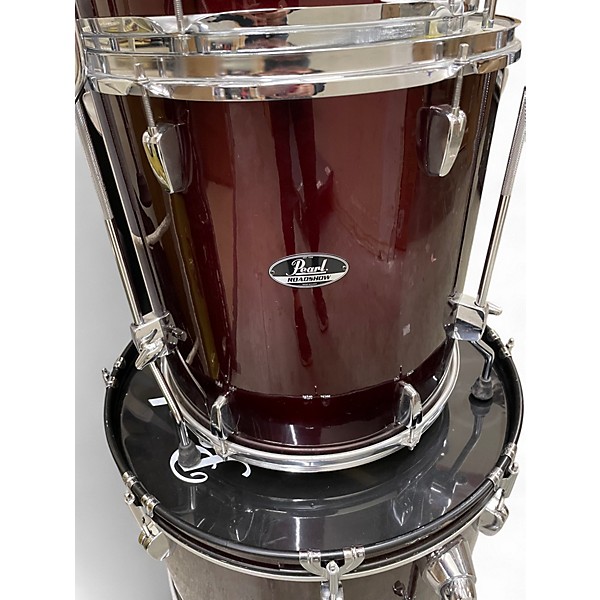 Used Pearl 5 Piece Roadshow Candy Apple Red Drum Kit