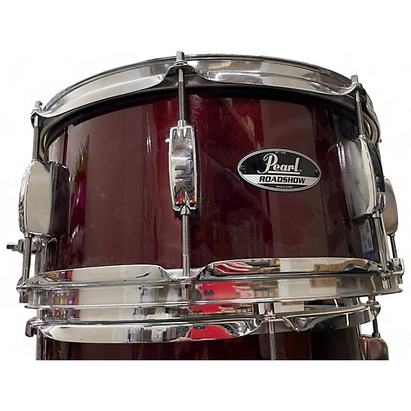 Used Pearl 5 Piece Roadshow Candy Apple Red Drum Kit