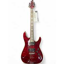 Used Schecter Guitar Research Diamond Series PT Wine Red Solid Body Electric Guitar