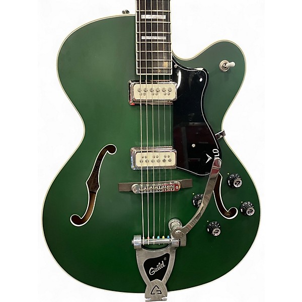 Used Guild X-175 Manhattan Special Fjord Green Hollow Body Electric Guitar