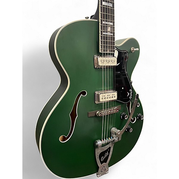 Used Guild X-175 Manhattan Special Fjord Green Hollow Body Electric Guitar