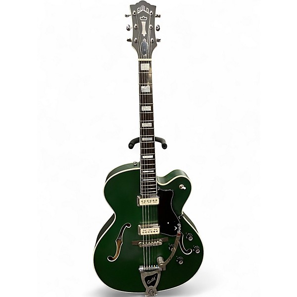Used Guild X-175 Manhattan Special Fjord Green Hollow Body Electric Guitar