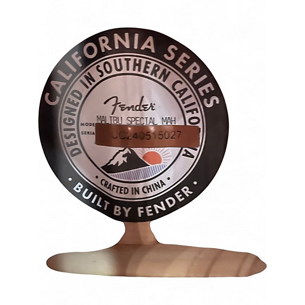 Used Fender Malibu Special Mahogany honey burst Acoustic Electric Guitar