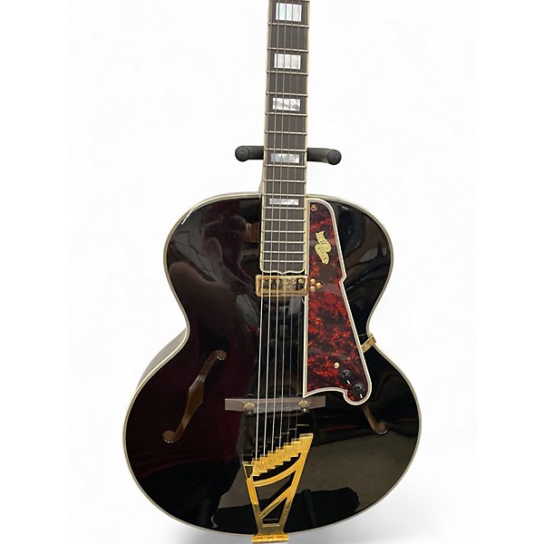 Used D'Angelico EXCEL SERIES STYLE B Black Acoustic Electric Guitar
