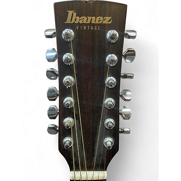 Used 1980s Ibanez V302 Natural 12 String Acoustic Guitar