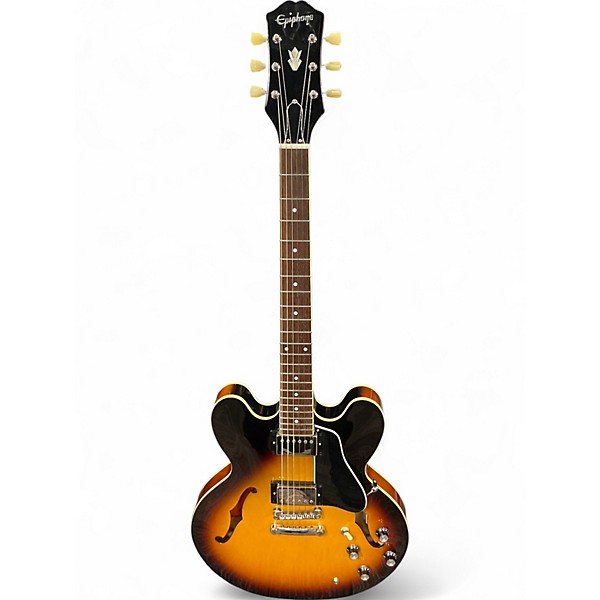 Used Epiphone ES355 2 Color Sunburst Hollow Body Electric Guitar
