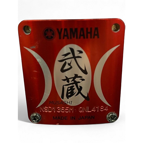 Used Yamaha 6.5X13 Oak Musashi Snare black lacquer Drum
